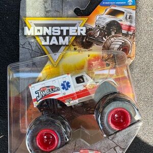 Monster Jam Jambulance Toy Truck - Red and White